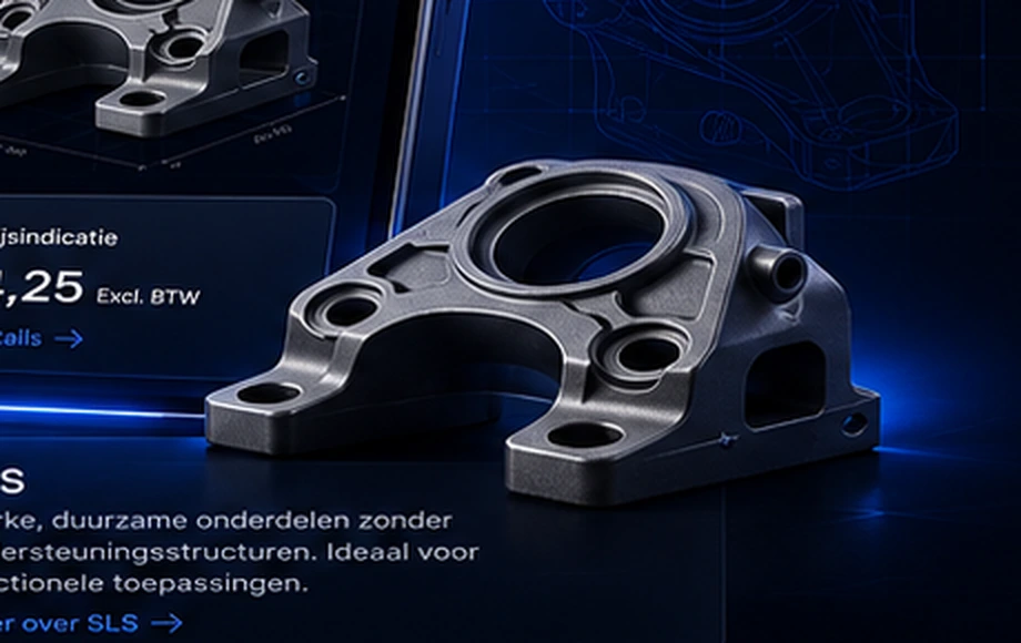 Industrieel 3D-geprint onderdeel